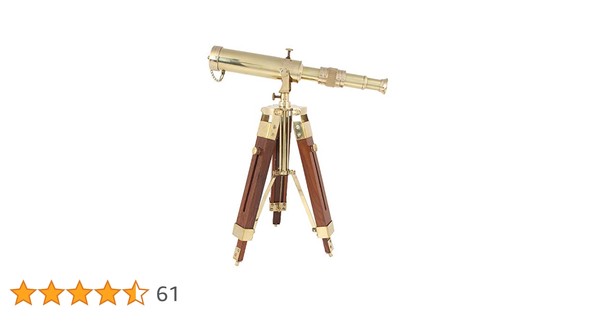 古い真鍮製の望遠鏡 三脚付き(珍しい品) 【公式通販】